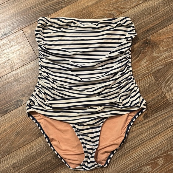 JCrew Strapless swimsuit in size 8 - Picture 1 of 3